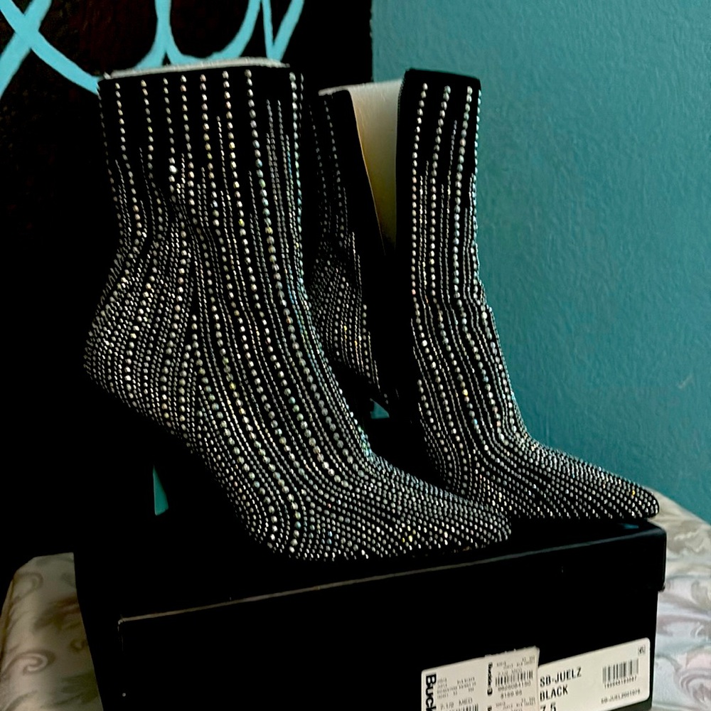 Betsey Johnson rhinestone boots